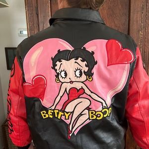 Betty boop leather y2k jacket